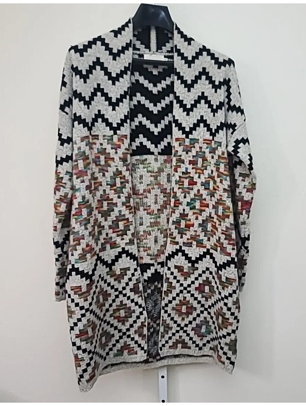 Dreamers By Debut Aztec Colorful Cardigan Sweater Size S/M Open Front
